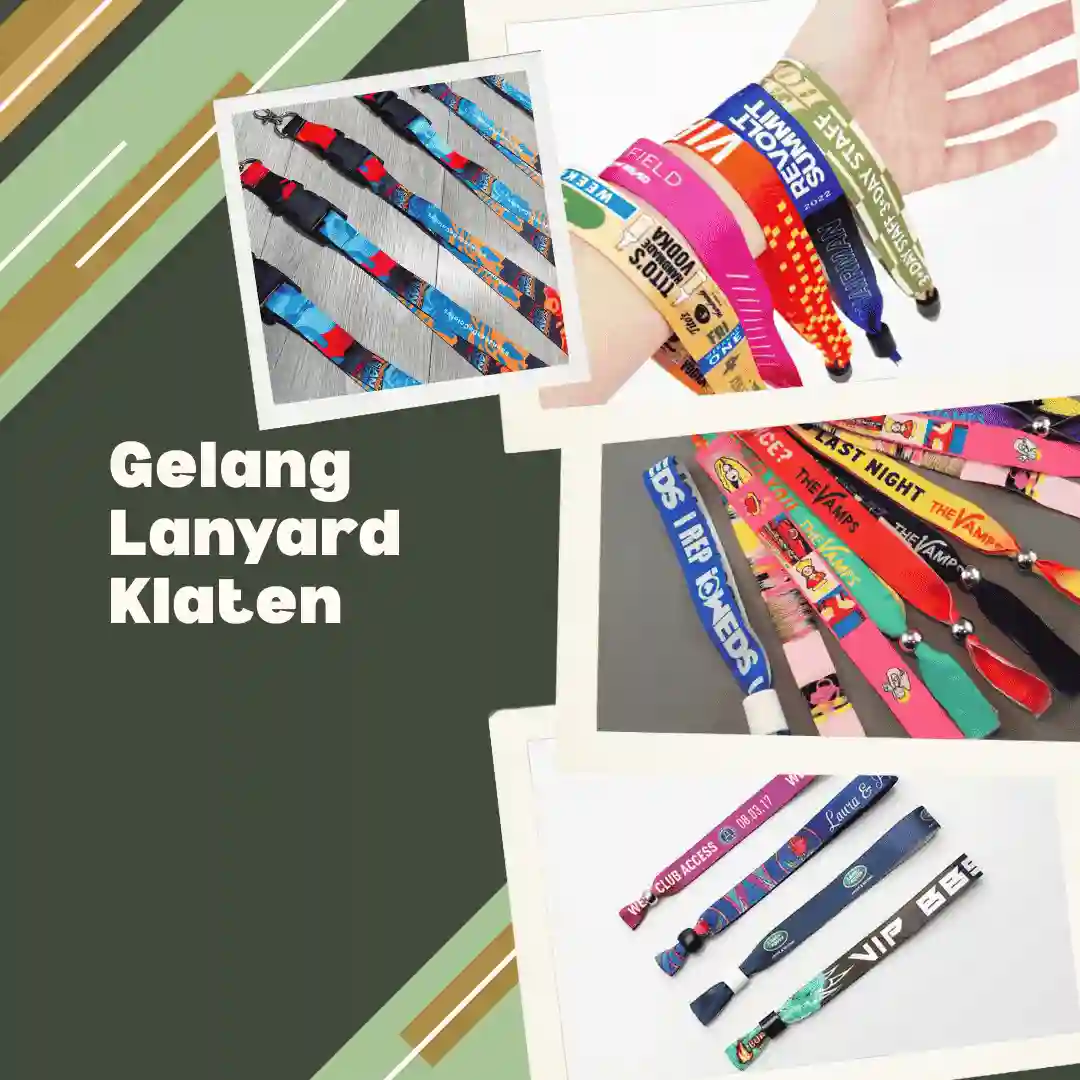 Gelang Lanyard Klaten Custom, Disini Cetaknya!